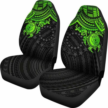Cook Islands Polynesian Car Seat Covers - Green Turtle - Amazing