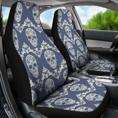 Set Of Sugar Skull Car Seat Covers