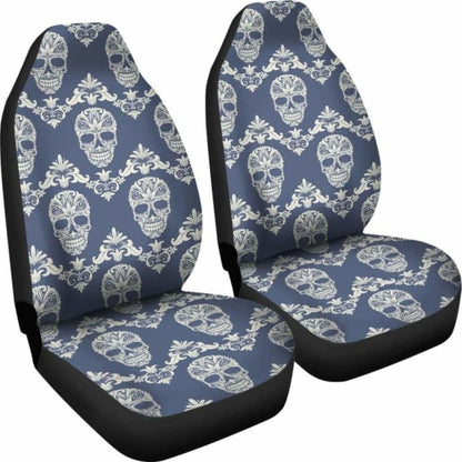 Set Of Sugar Skull Car Seat Covers