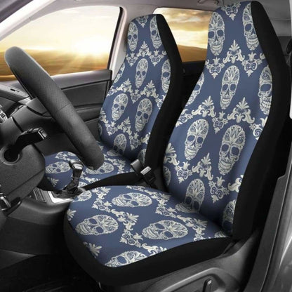 Set Of Sugar Skull Car Seat Covers