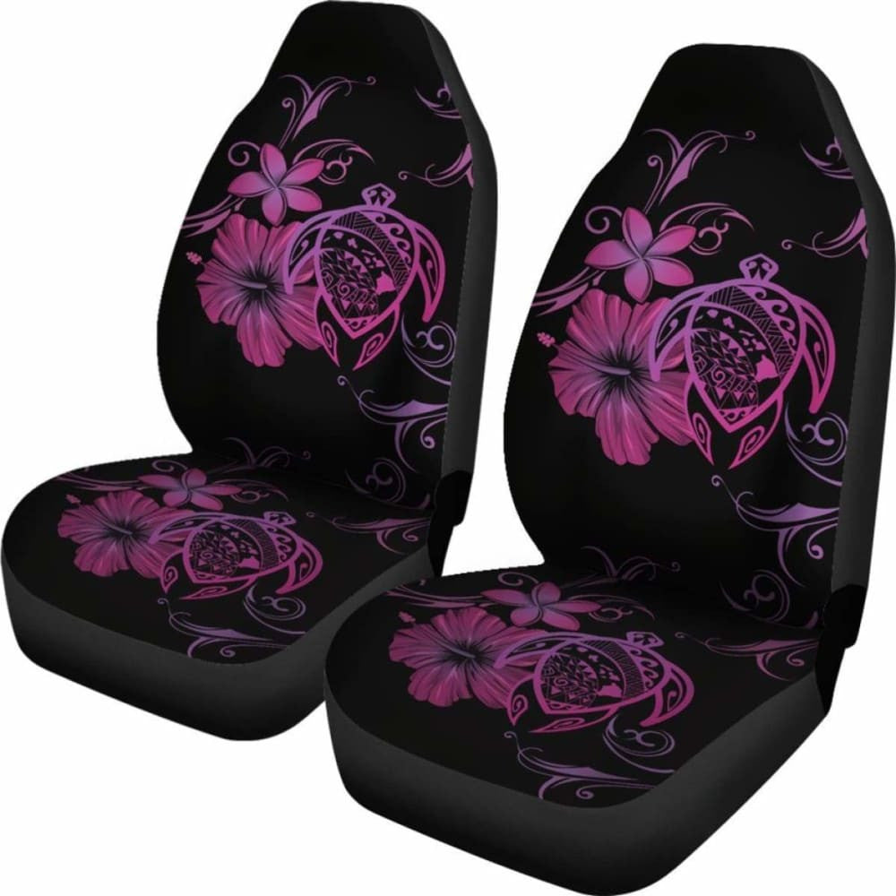 Hawaii Turtle Hibiscus Poly Pink Car Seat Covers - New - Awesome