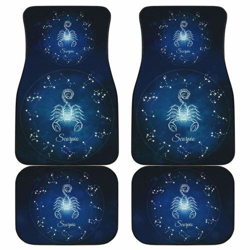 Scorpio Zodiac Sign Car Floor Mats Amazing Gift