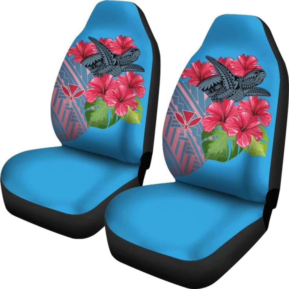 Hawaii Turtle Hibiscus Kanaka Pink Style - Car Seat Cover New Awesome