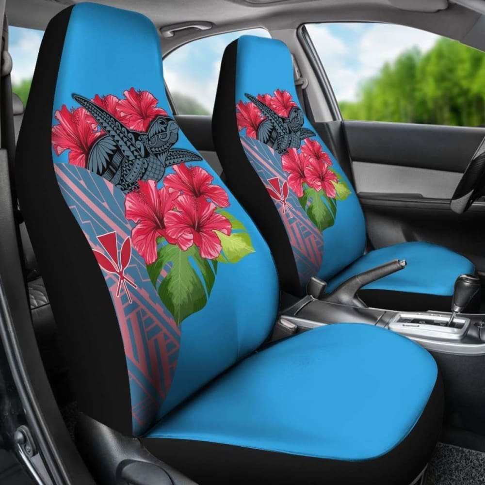 Hawaii Turtle Hibiscus Kanaka Pink Style - Car Seat Cover New Awesome