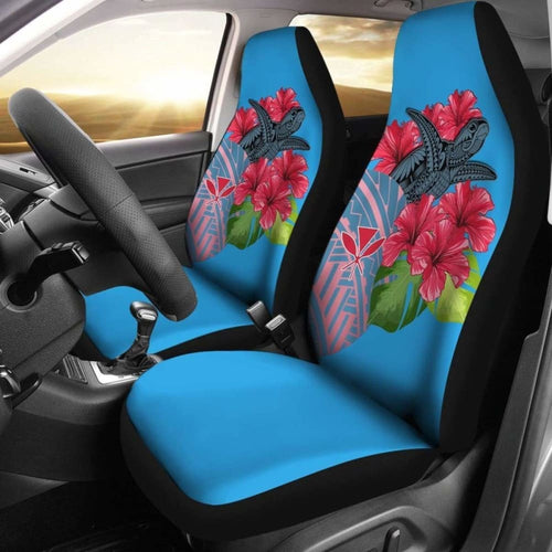 Hawaii Turtle Hibiscus Kanaka Pink Style - Car Seat Cover New Awesome