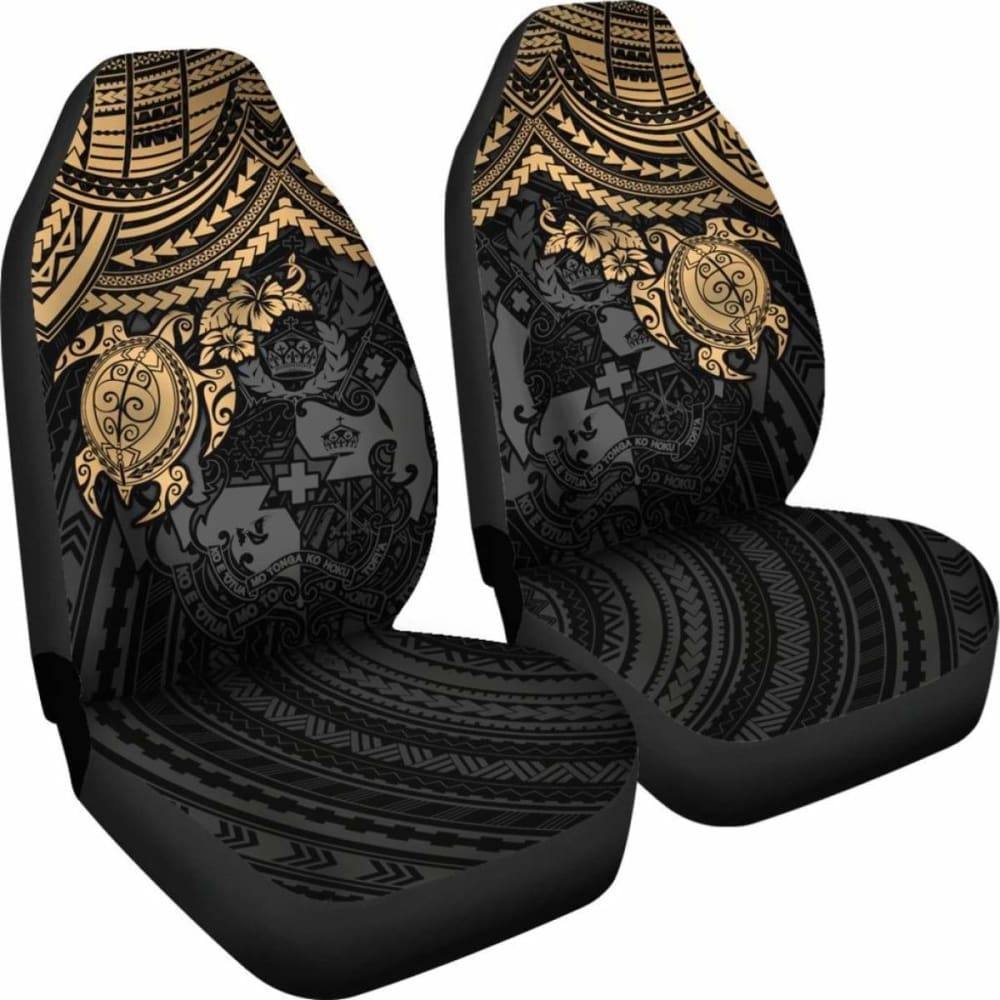 Tonga Polynesian Car Seat Covers - Golden Turtle - Amazing