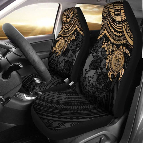 Tonga Polynesian Car Seat Covers - Golden Turtle - Amazing