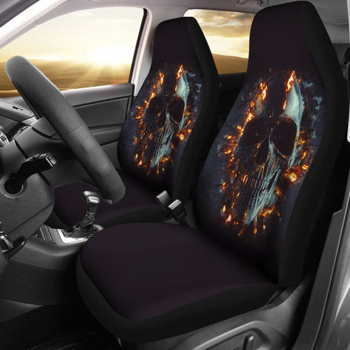 Skull Flare Car Seat Covers