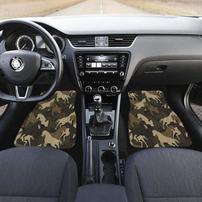 Horse Camouflage Pattern Front And Back Car Mats