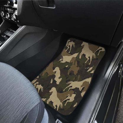 Horse Camouflage Pattern Front And Back Car Mats