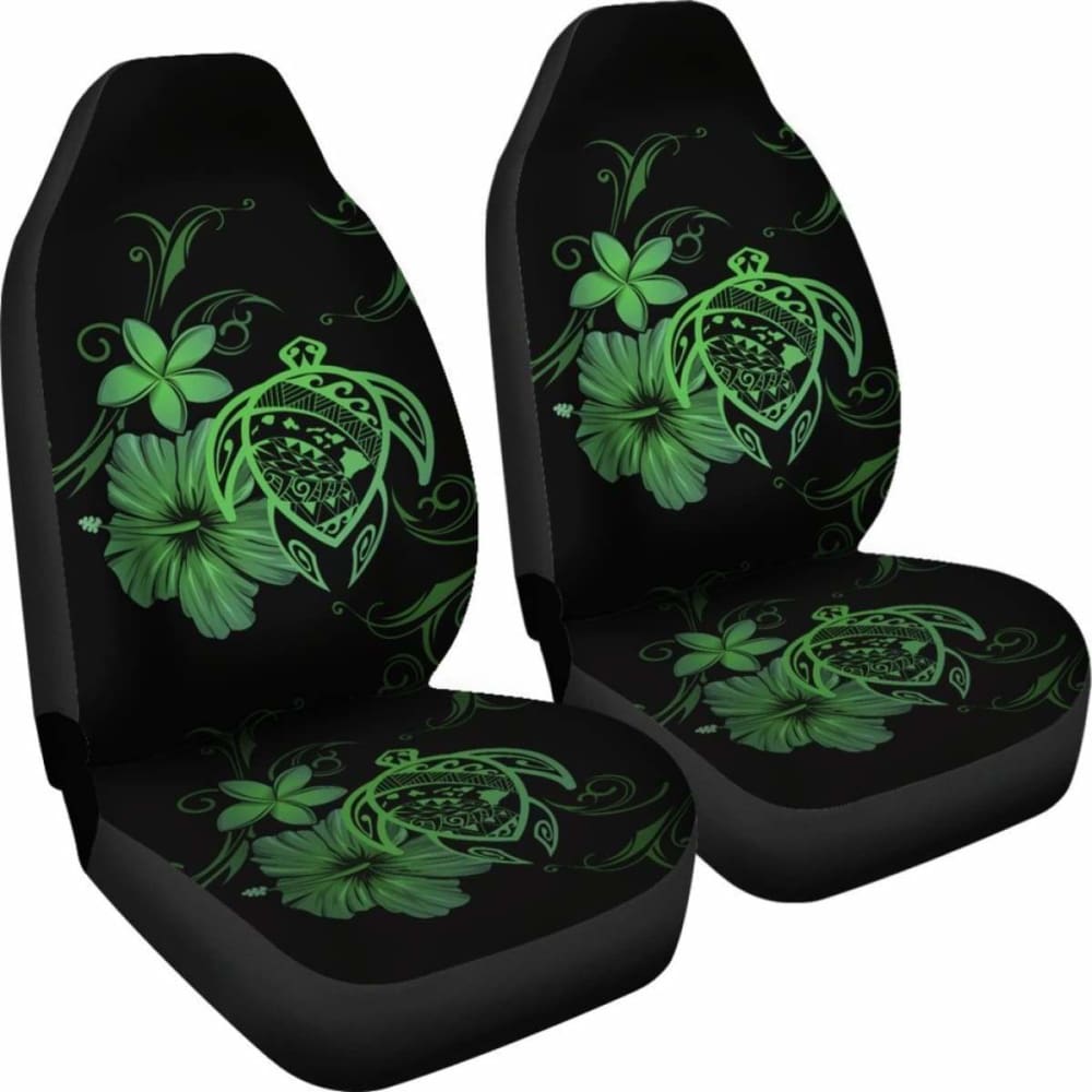 Hawaii Turtle Hibiscus Poly Green Car Seat Covers - New - Awesome