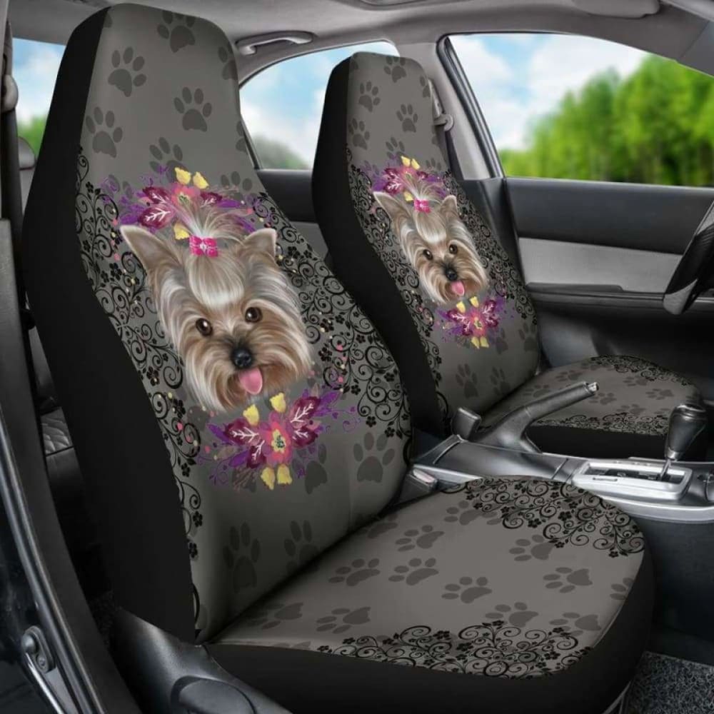 Paw Yorkie Car Seat Covers
