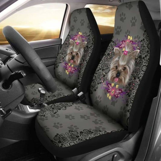 Paw Yorkie Car Seat Covers