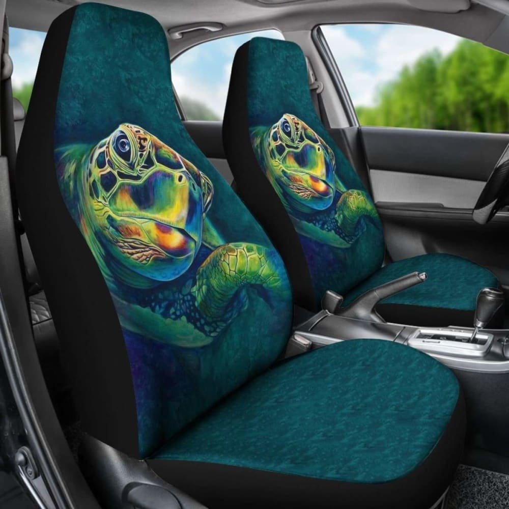 Polynesian Car Seat Covers - Sea Turtle'S Head - Amazing