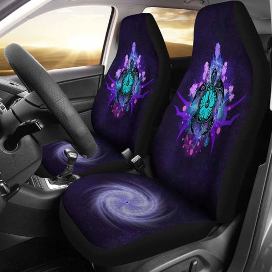 Turtle And Hibiscus Car Seat Covers  - New