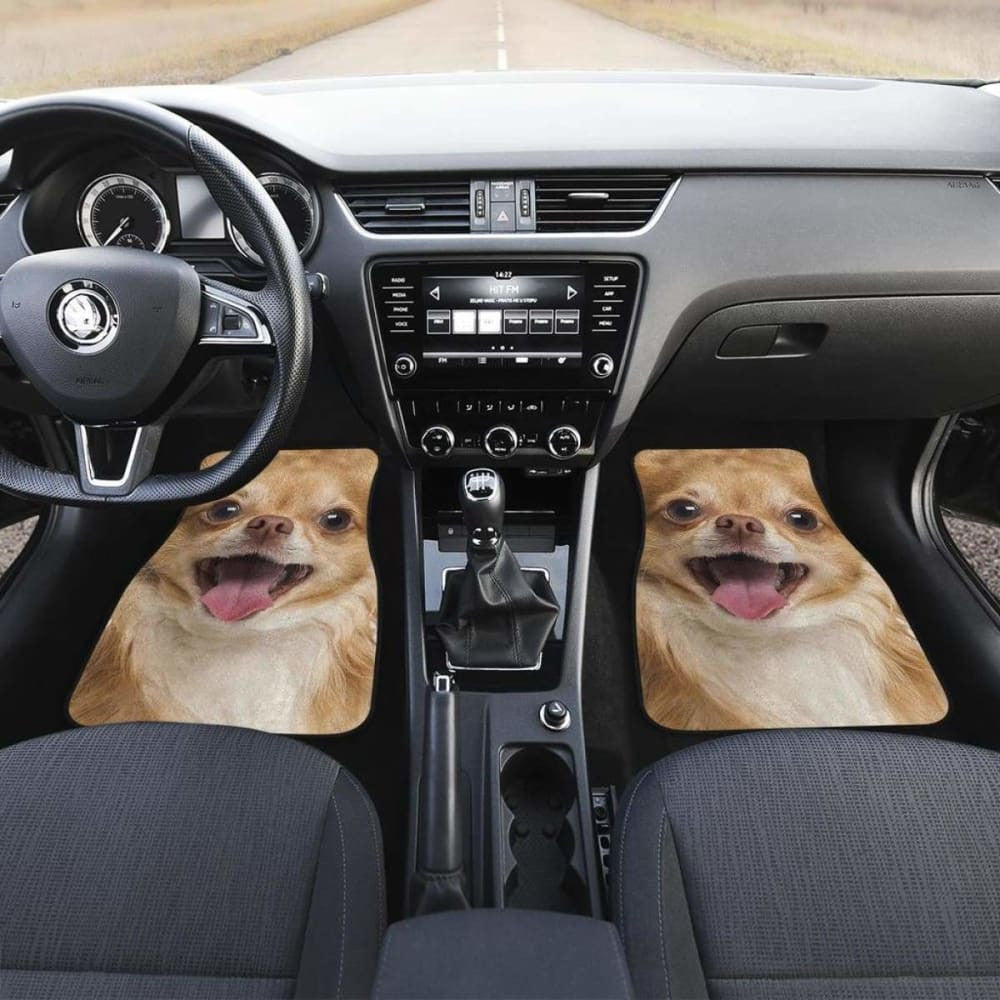 Chihuahua Car Floor Mats Funny Dog Face