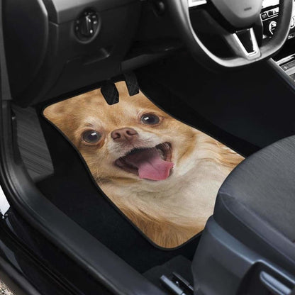 Chihuahua Car Floor Mats Funny Dog Face