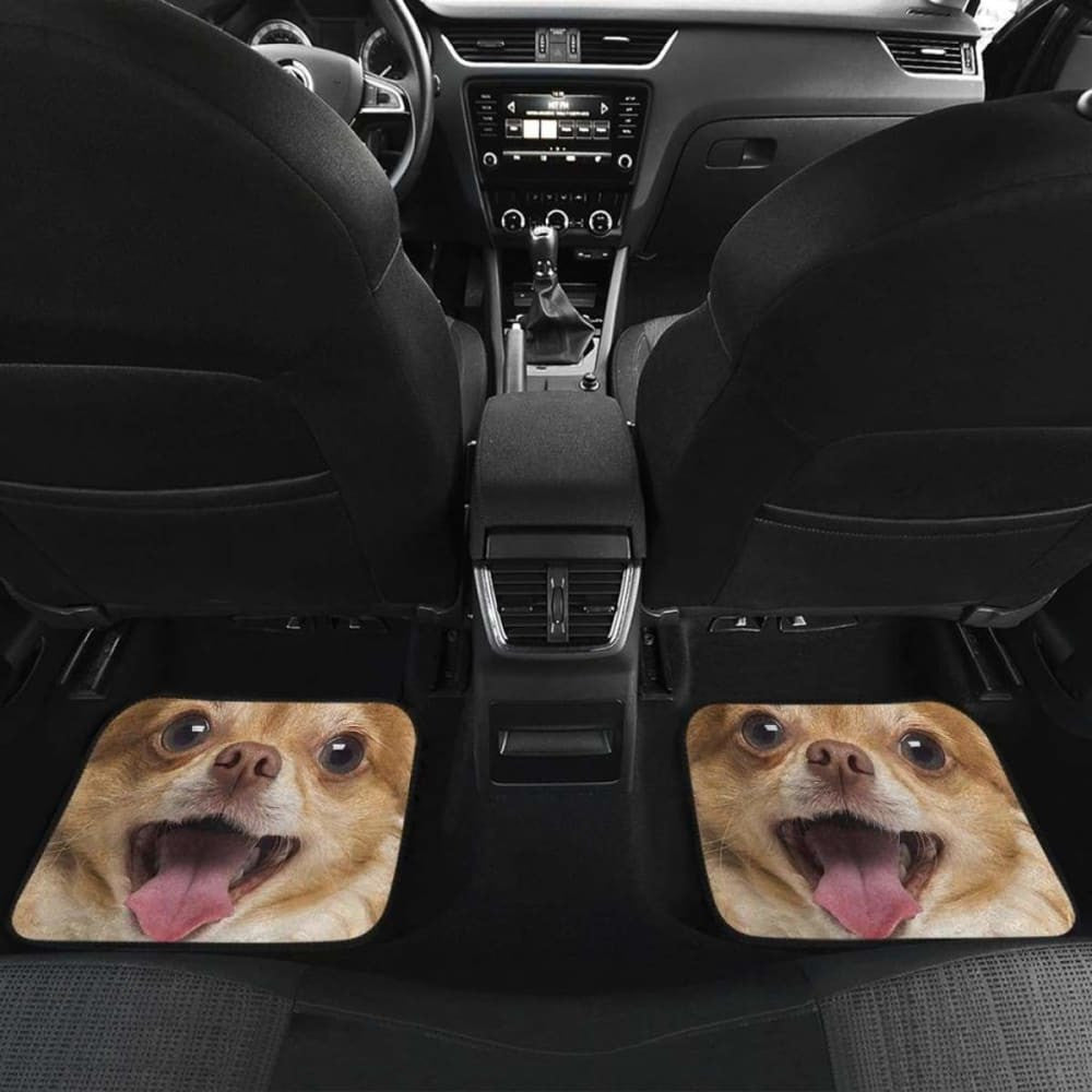 Chihuahua Car Floor Mats Funny Dog Face