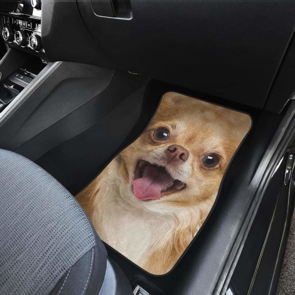 Chihuahua Car Floor Mats Funny Dog Face