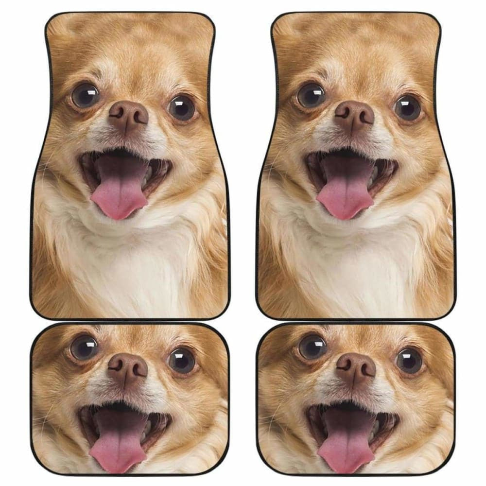 Chihuahua Car Floor Mats Funny Dog Face
