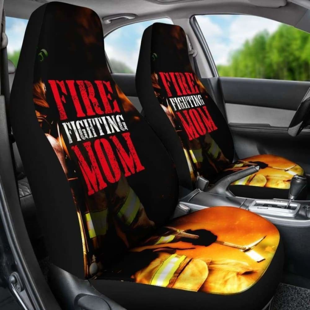 Fire Fighting Mom Car Seat Covers