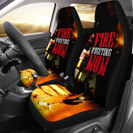 Fire Fighting Mom Car Seat Covers