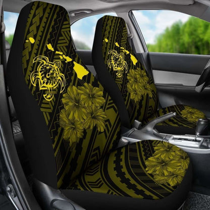 Hawaii Sea Turtle Is Swimming Toward Car Seat Covers Yellow - New -