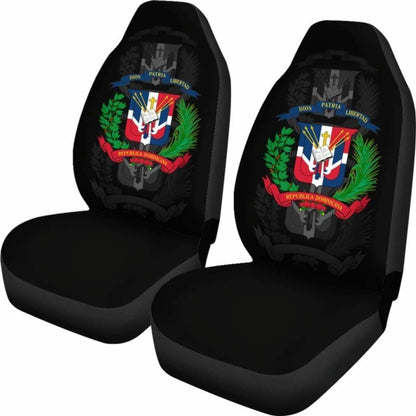 Dominican Republic Car Seat Covers (Set Of Two)