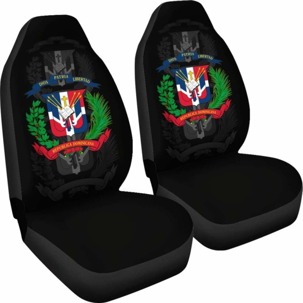 Dominican Republic Car Seat Covers (Set Of Two)