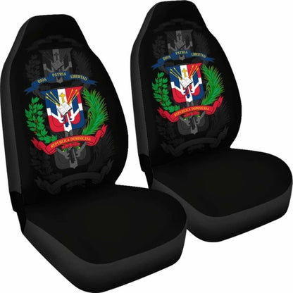 Dominican Republic Car Seat Covers (Set Of Two)