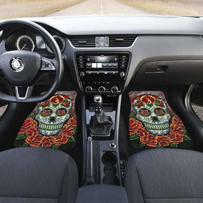 Set Of Pcs Sugar Skull Car Mats