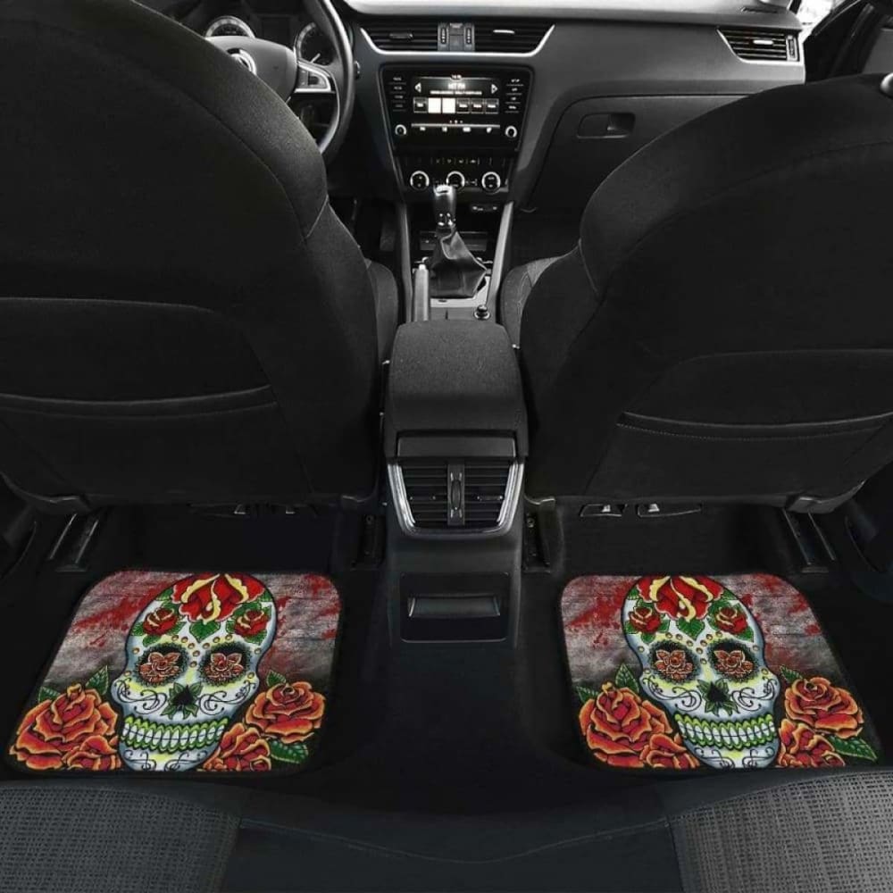 Set Of Pcs Sugar Skull Car Mats