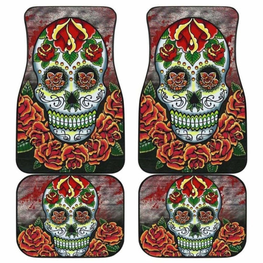 Set Of Pcs Sugar Skull Car Mats