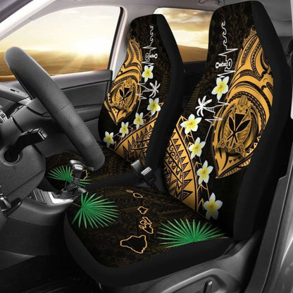 Heartbeat Polynesian Hawaii Car Seat Covers Plumeria Turtle Amazing