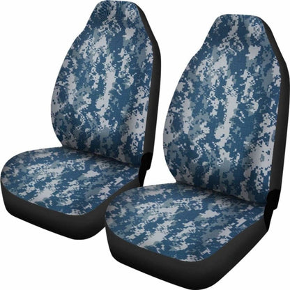Navy Digital Camo Car Seat Cover