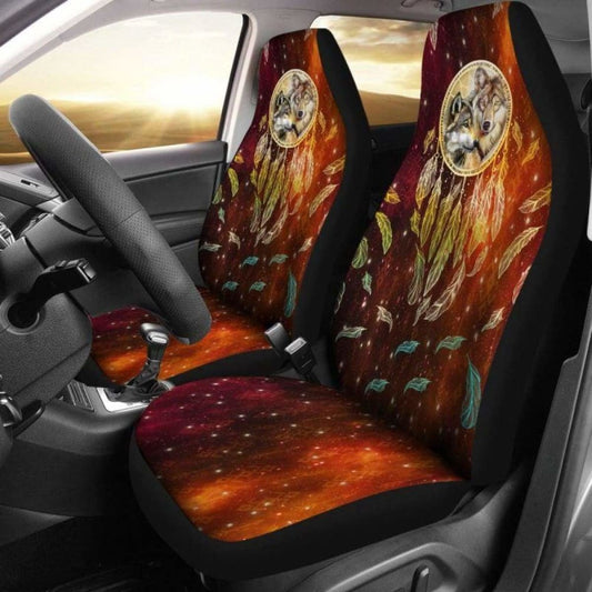 Couple Wolf Car Seat Covers