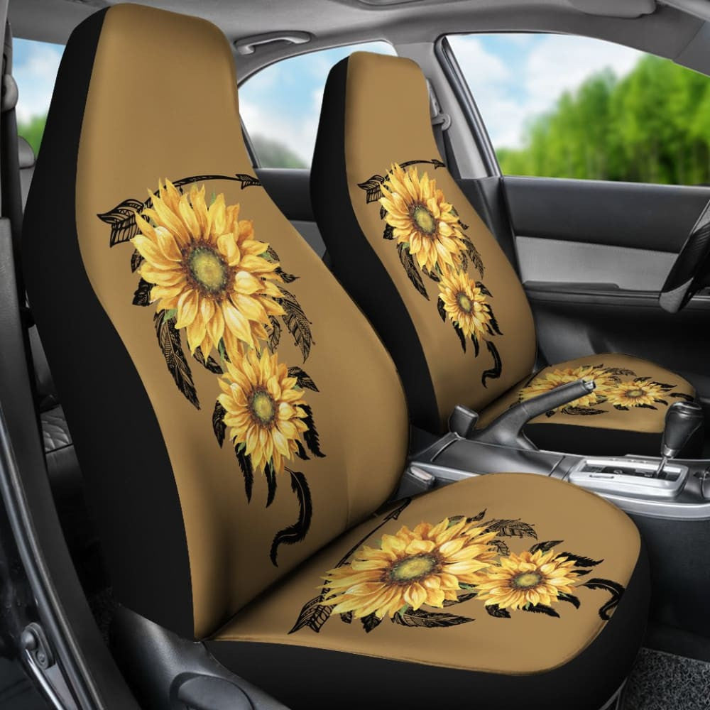 Car Seat Covers Native American Indian Sunflower Dream Catcher