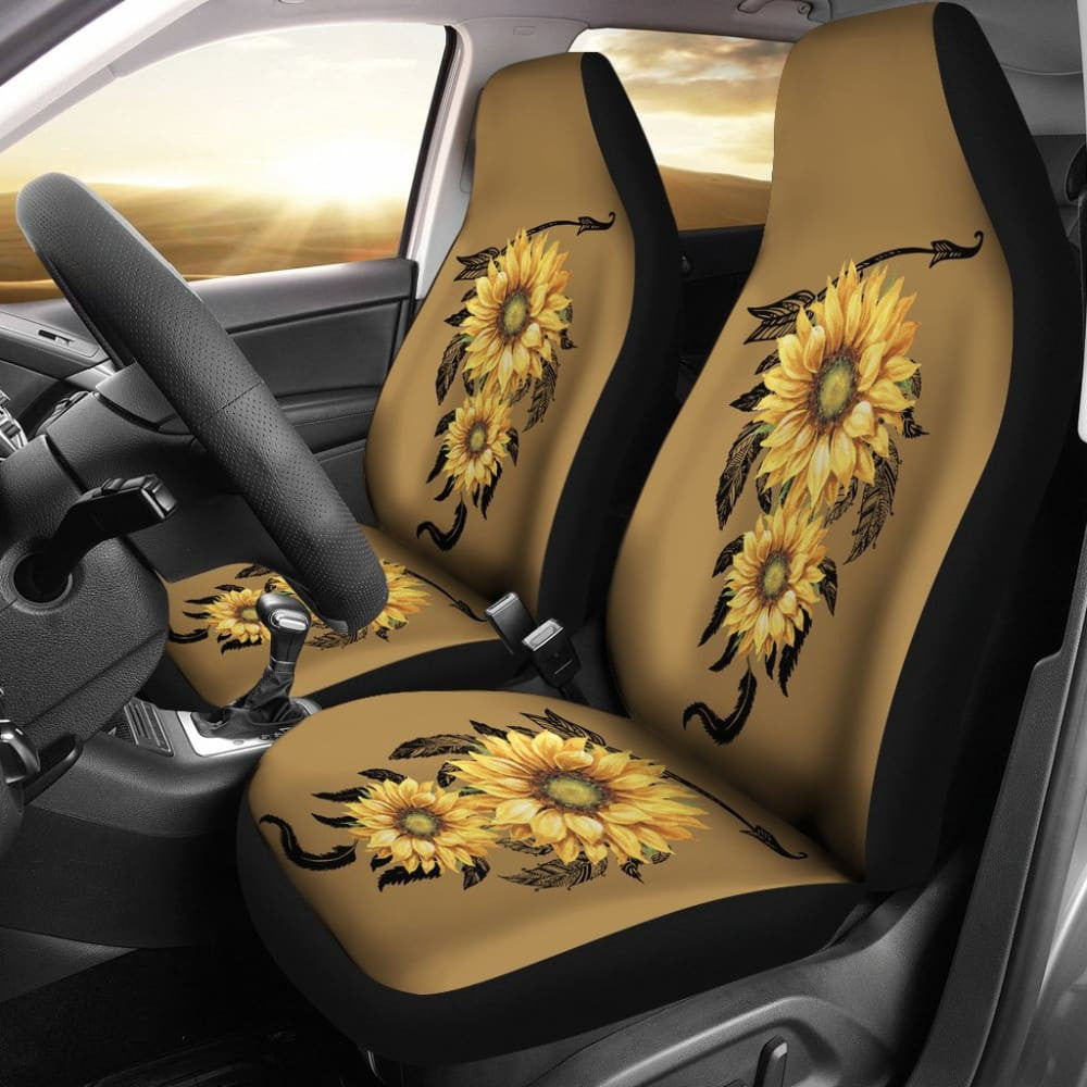 Car Seat Covers Native American Indian Sunflower Dream Catcher