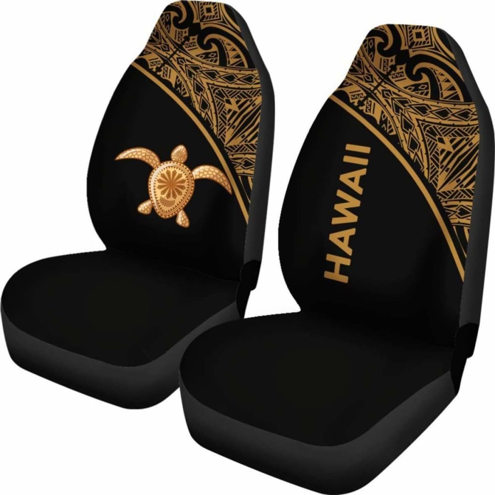 Polynesian Hawaii Turtle Car Seat Covers Curve Gold New