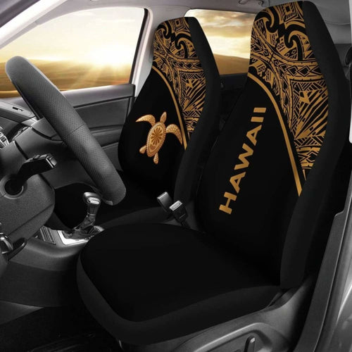 Polynesian Hawaii Turtle Car Seat Covers Curve Gold New