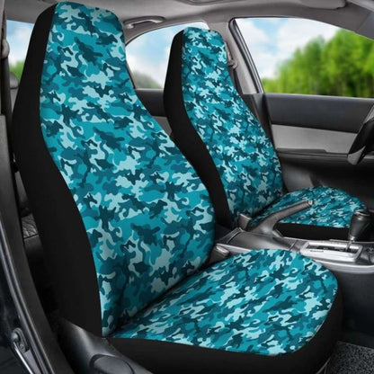 Teal Camo Car Seat Covers