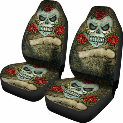 Gothic Grunge Skull Car Seat Covers