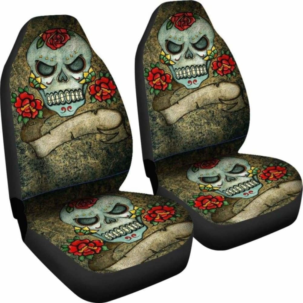 Gothic Grunge Skull Car Seat Covers