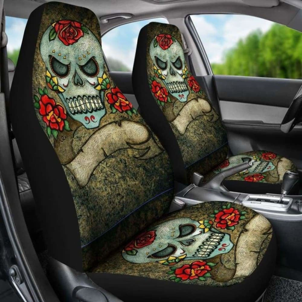 Gothic Grunge Skull Car Seat Covers