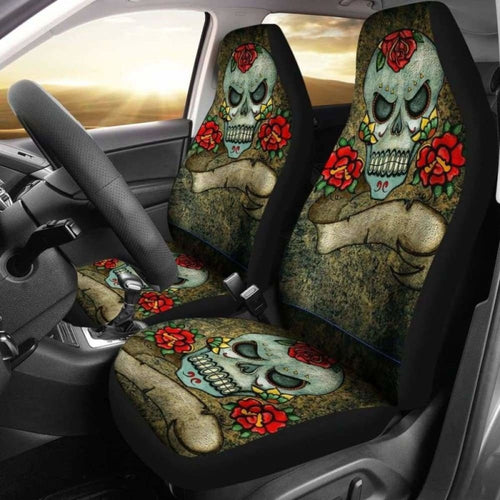 Gothic Grunge Skull Car Seat Covers