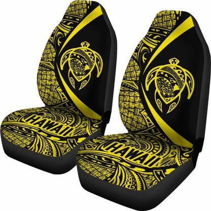 Hawaii Turtle Map Polynesian Car Seat Covers - Yellow - Best Look - New