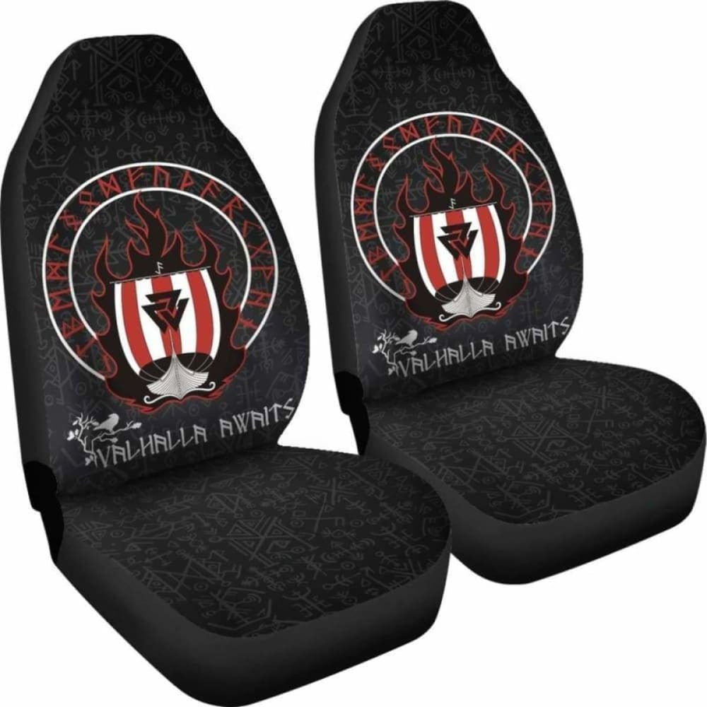 Viking Drakkar Longship Valknut Car Seat Covers