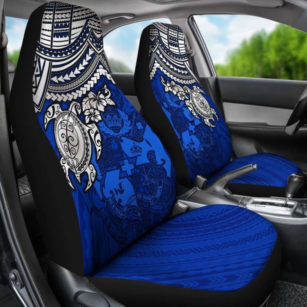 Tonga Polynesian Car Seat Covers - Blue Turtle - Amazing