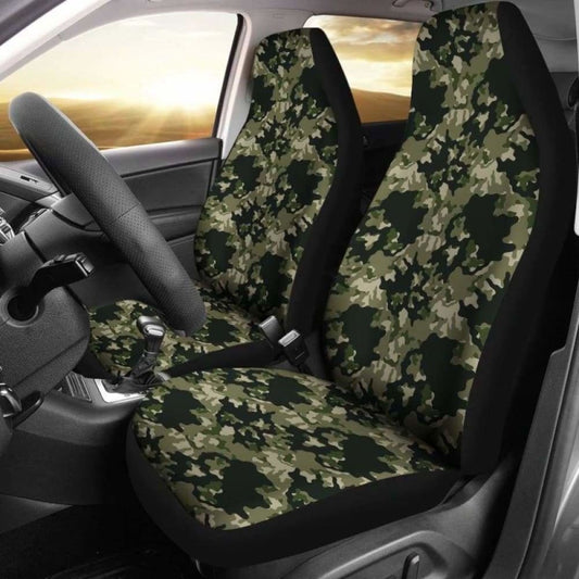 Skull Camouflage Camo Design Car Seat Covers