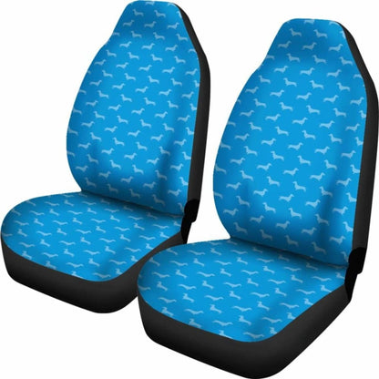 Dachshund Pattern Blue Car Seat Covers Bestselling